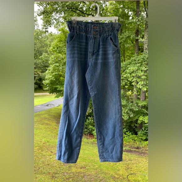 PACSUN 🎉HP🎉 Women’s Paperbag High Waisted Mom Jean Cotton Size 26 - Picture 3 of 9